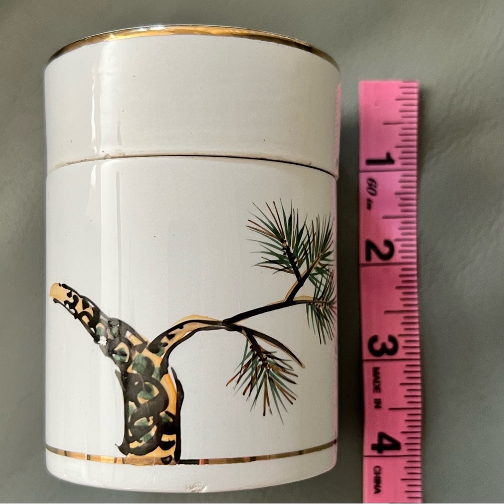 Vintage KUTANI WARE Hand Painted JAPAN Porcelain LIDDED Coffee Tea JAR Container - Picture 13 of 17